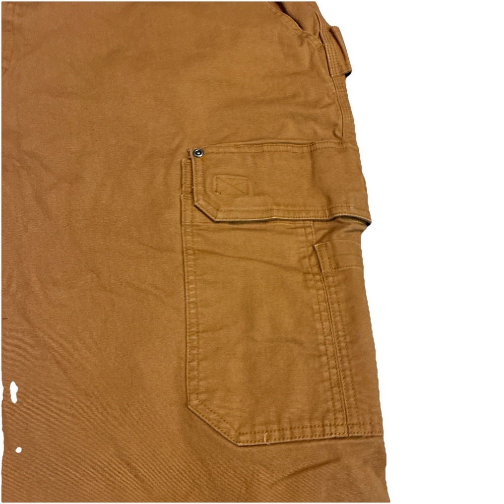 Mens Duluth Flex Fire Hose Relaxed Fit Cargo Pants Brown Fits 47x31 Tag 48x32, - Picture 2 of 14